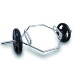 Chromuotas olimpinis heksagoninis štangos rėmas (Juoda)