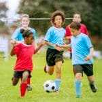 Nešiojama futbolo aikštelė vaikams ir paaugliams 365 x 153 x 183 cm (Balta)