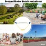 Reguliuojamo aukščio tinklas badmintonui ir tinkliniui (Geltona)