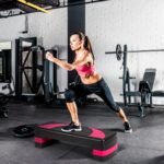 Aerobinis treniruoklis su reguliuojamu aukščiu (Raudona ir juoda)
