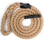 Jutimo laipiojimo virvė su guminėmis rankenomis 6 m (Geltona)