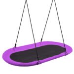 Ovalios sūpynės-lizdas vaikams ir suaugusiems 150 kg (Violetinė)