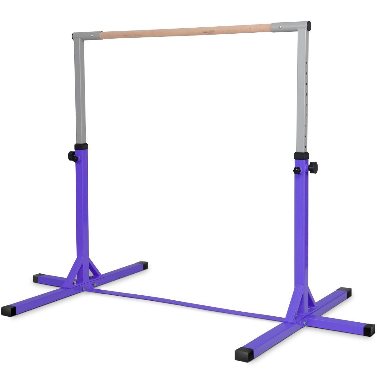 sp37169pu_1_ Aukščio reguliuojama gimnastikos atrama (91-150 cm) (Violetinė)