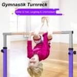 Aukščio reguliuojama gimnastikos atrama (91-150 cm) (Violetinė)