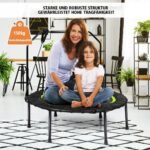 Sulankstomas treniruočių batutas su reguliuojamu atlošu (Juoda)