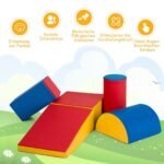 5 putplasčio kaladėlių rinkinys aktyvioms pramogoms ir lavinimui (Spalvotas)