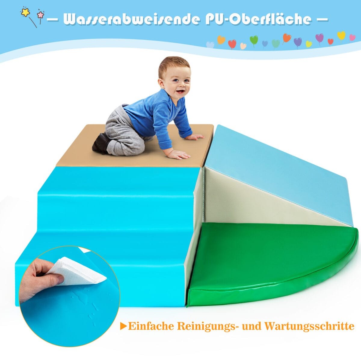 Putplasčio minkštų blokelių rinkinys (Mėlyna)