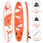 Irklentė su priedais 320x76x15 cm (Oranžinė ir balta)