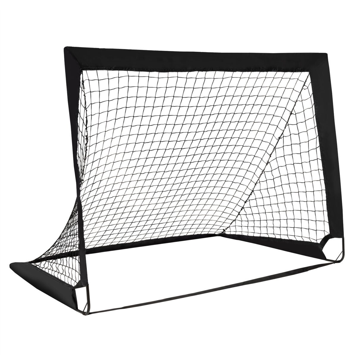Nešiojami futbolo vartai su krepšiu 120 x 92 x 92 cm (Juoda)