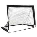 Nešiojami futbolo vartai su krepšiu 120 x 92 x 92 cm (Juoda)