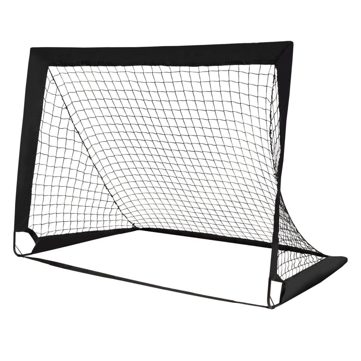 Nešiojami futbolo vartai su krepšiu 120 x 92 x 92 cm (Juoda)