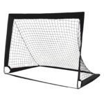 Nešiojami futbolo vartai su krepšiu 120 x 92 x 92 cm (Juoda)