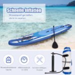 Pripučiama SUP irklentė 335 x 76 x 16 cm (Mėlyna)