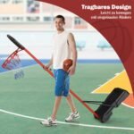 Reguliuojamo aukščio krepšinio stovas (Raudona)