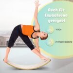 Medinė balansinė lenta 88 5 cm (Natūrali)