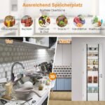 Pakabinamas organizatorius su šešiomis lentynomis (Juoda)