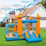 Pripučiama pilis su čiuožykla ir žaidimų zona (Spalvota)