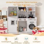 Vaikiška virtuvėlė su priedais orkaite ir skalbykle (Balta)