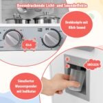 Medinė virtuvėlė su kriaukle ir maišytuvu vaikams (Balta)