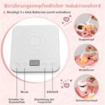 Vaikų žaidimų virtuvėlė su šviesa garsu ir 49 priedais (Rožinė)