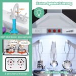 Vaikiška virtuvėlė su šaldytuvu ir skalbimo mašina (Ruda)