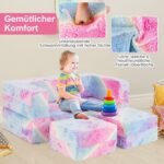 Modulinė vaikiška sofa švytinti tamsoje (Spalvota)