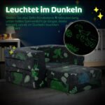 Modulinė vaikiška sofa su šviečiančiais raštais (Pilka)