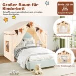 Vaikiška žaidimų palapinė su dviem įėjimais ir žvaigždžių girlianda (Smėlio)