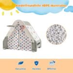 Daugiafunkcis žaidimų namelis su lipynėmis ir krepšinio lenta (Pilka)