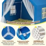 Žaidimų palapinė vaikams su minkštu kilimėliu (Mėlyna)