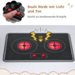 Medinė kampinė virtuvėlė su garso ir šviesos efektais (Ruda)