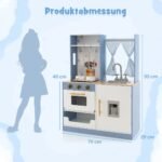 Vaikiška virtuvėlė su priedais (Mėlyna)