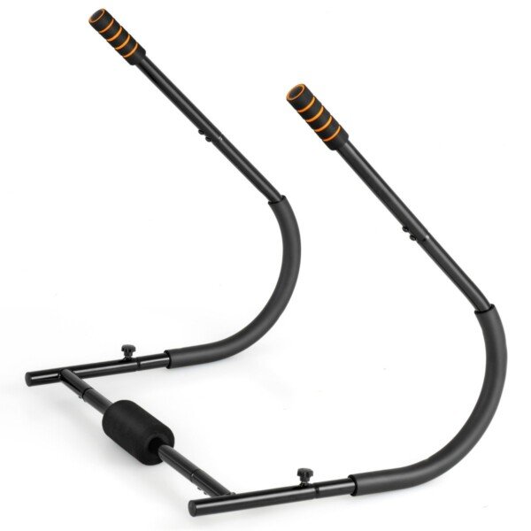 Sulankstomas pilvo presui treniruoklis su galvos atrama (Juoda)