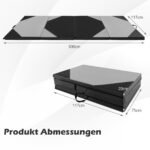 Sulankstomas treniruočių čiužinys 300x117x5 cm (Pilka)