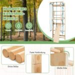 Sienelė sportui ir laipiojimui su priedais (Natūrali medžio)