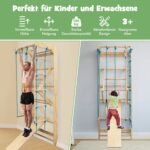 Sienelė sportui ir laipiojimui su priedais (Natūrali medžio)