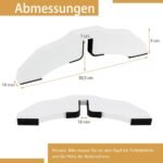 Atraminės pušinės kojelės 2 vnt. (Balta)