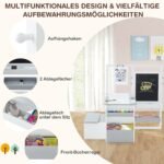 Vaikiška dvipusė meno stotelė su suoliuku ir lentynėle (Šviesiai pilka)