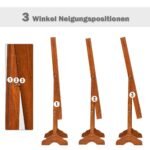 Kompaktiškas juvelyrikos stovas su veidrodėliu (Ruda)