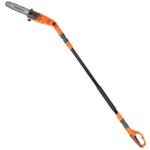 Elektrinės teleskopinės gyvatvorių žirklės (Oranžinė)