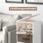 Sulankstomas batų laikiklis su 3 4 arba 6 skyriais ir skaidriomis durimis (Balta)