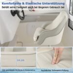 Pripučiama valties sėdynė su vandeniui atspariu PVC ir storu putplasčio paminkštinimu (Balta)