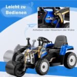 Elektrinė vaikiška kelio volelio transporto priemonė su muzika ir šviesomis (Mėlyna)