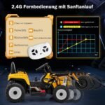 Elektrinis vaikiškas vibruojantis kelio volas su muzika ir šviesomis (Geltona)