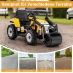 Elektrinis vaikiškas vibruojantis kelio volas su muzika ir šviesomis (Geltona)