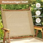 Sulankstomos aliuminio rėmo kempingo kėdės lengvos ir nešiojamos (Smėlio)