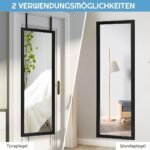 Stalinis arba sieninis veidrodis 120 x 37 cm (Juoda)