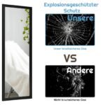 Stalinis arba sieninis veidrodis 120 x 37 cm (Juoda)