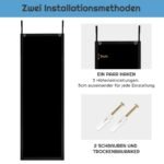 Stalinis arba sieninis veidrodis 120 x 37 cm (Juoda)