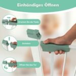 Apsauginiai metaliniai varteliai kūdikiams ir vaikams 76–83 cm (Balta)